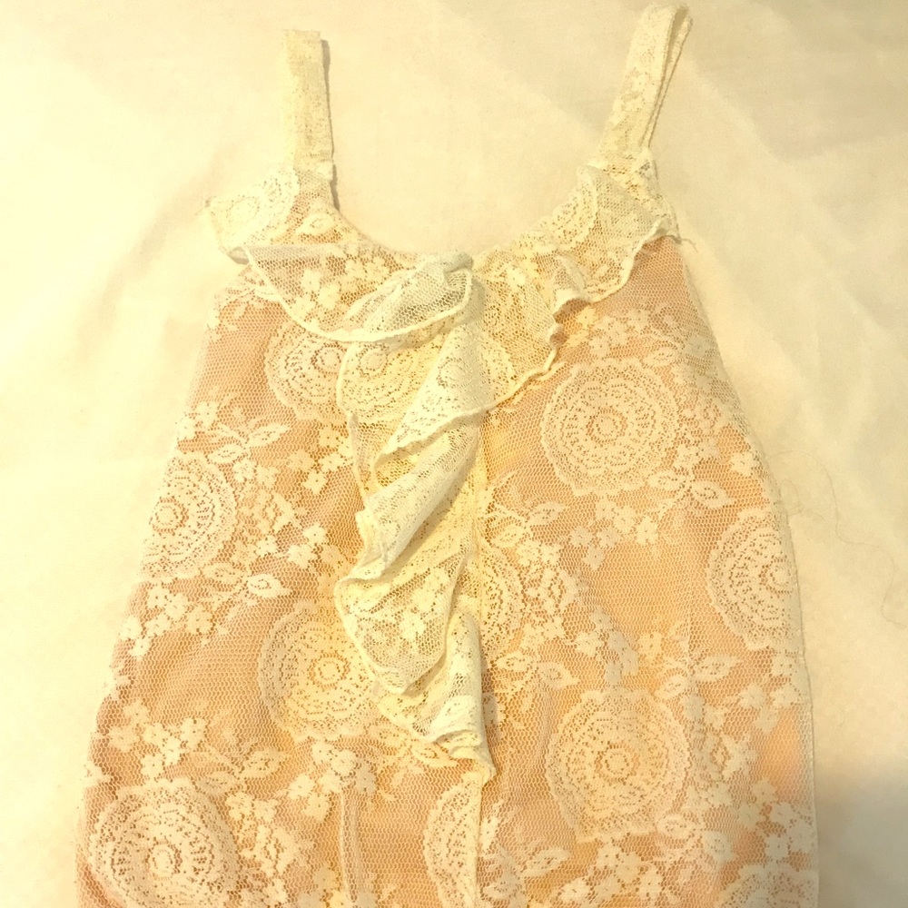 American Rag Women’s Medium Nude Lace Blouse